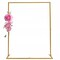 Wedding Arch Stand Gold Garden Arch Outdoor Backdrop Decor Rack 120*35*150cm